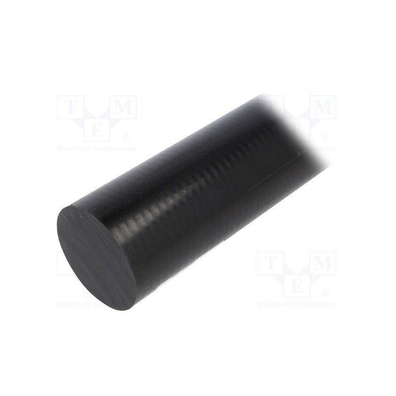 1 pcs x MITSUBISHI CHEMICAL ADV. MATERIALS - 17001292B016050000 - Rod, Ø: 16mm, L: 500mm, black, extruded, Length tolerance: 0, 