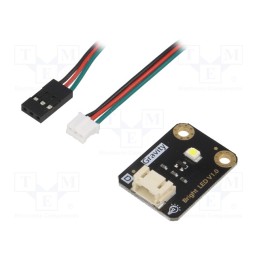 1 pcs x DFROBOT - DFR0438 - Module: LED, Gravity, 5VDC, 30x22mm, Colour: white