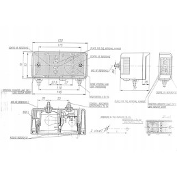 Turn signal lamp w06l 42 left side
