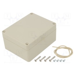 1 pcs x HAMMOND - RZ0311 - Enclosure: multipurpose, X: 90mm, Y: 115mm, Z: 55mm, Ritec, ABS, beige