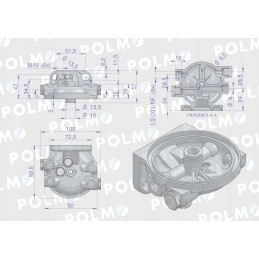 Fuel filter cover mf3 original ursus fpv5701u