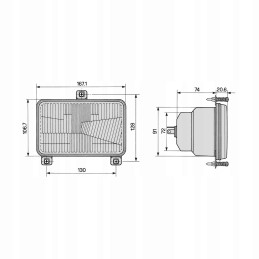 Rubber dumbbell hex 4kg eb fit