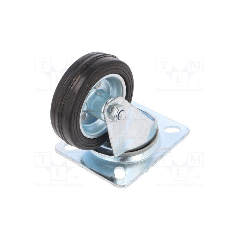 1 pcs x RADER - CKPW-SG 80W - Transport wheel, Ø: 80mm, W: 25mm, H: 105mm, torsional, 50kg, rubber