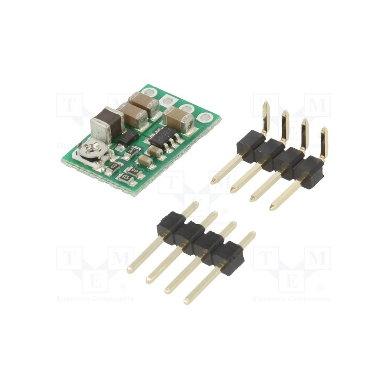 1 pcs x POLOLU - 4-25V ADJUSTABLE STEP-DOWN REGULULATOR - Converter: step down, Uout: 4÷25V, Uin: 4÷50V, 600mA, 13x10mm