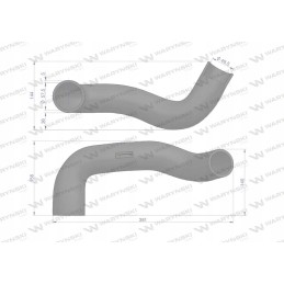 Lower radiator hose L34922 Warynski