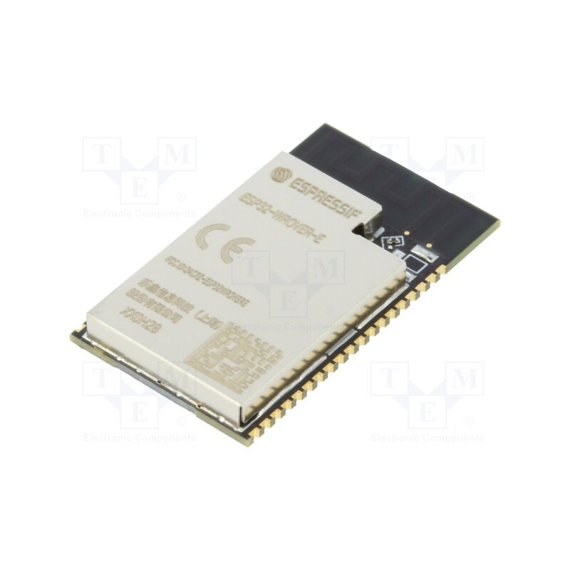 1 pcs x ESPRESSIF - ESP32-WROVER-E-N4R8 - Module: IoT, Bluetooth Low Energy,WiFi, PCB, SMD, 18x31.4x3.3mm