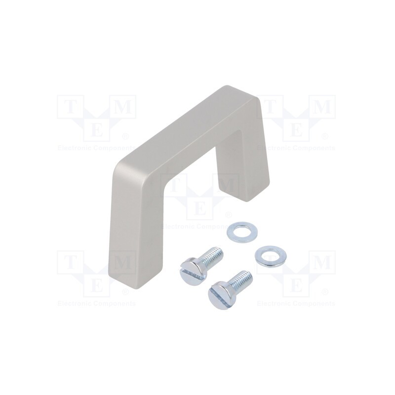 1 pcs x MENTOR - 268.1 - Handle, aluminium, grey, H: 40mm, L: 69mm, W: 12.2mm