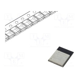 1 pcs x ESPRESSIF - ESP32-S2-MINI-2-N4R2 - Module: IoT, WiFi, PCB, IEEE 802.11b/g/n, SMD, 15.4x20x2.4mm