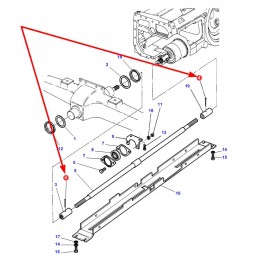 354416x1 cotter pin for front drive shaft sleeve