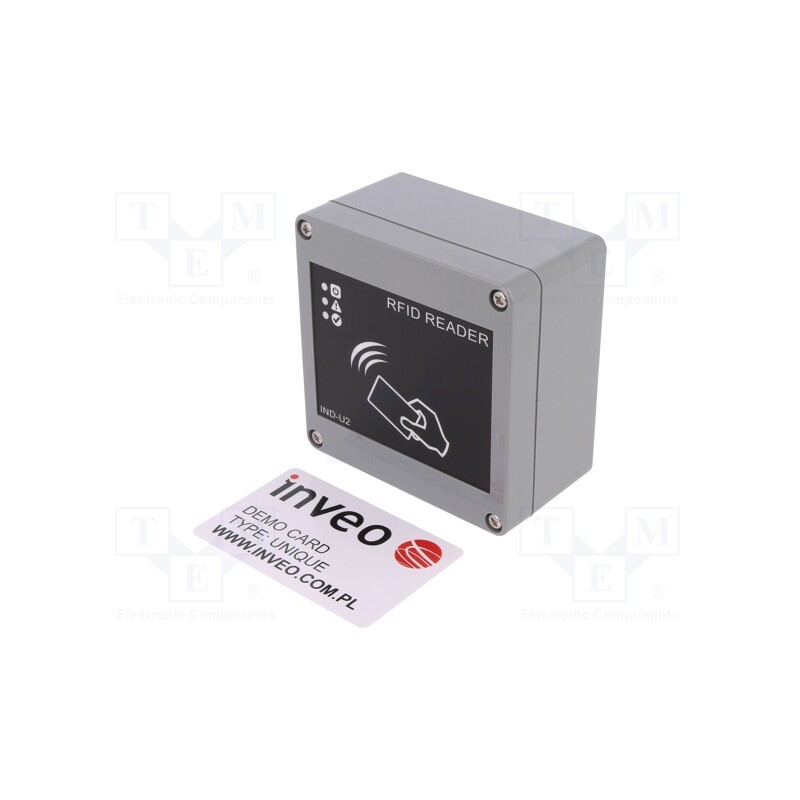 1 pcs x INVEO - RFID IND LED UNI POE - RFID reader, UNIQUE, HTTP,Modbus RTU,Modbus TCP,SNMP, ABS, IP65