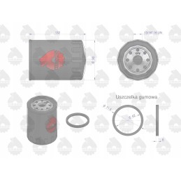 Oil filter pp 711 zetor, packed in 12 pieces, original