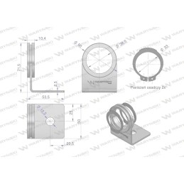 Single handle with locking rings for quick