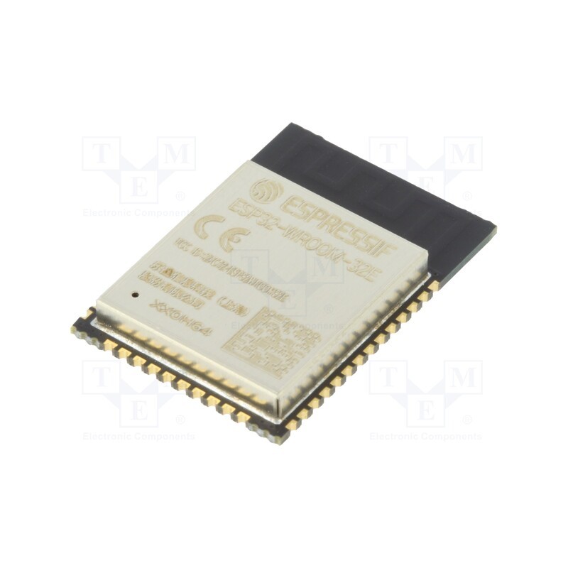 1 pcs x ESPRESSIF - ESP32-WROOM-32E-N8 - Module: IoT, Bluetooth Low Energy,WiFi, PCB, SMD, 18x25.5x3.1mm