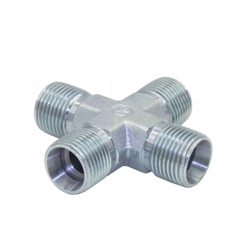 Hydraulic four-way connector 4x m22x1 5 15l