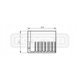 Ferrule for crimping 1sn dn16 x10 hydrolider