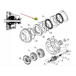 Claas accelerator spacer 6005018679