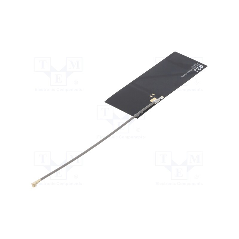 1 pcs x 2J - 2JF0415P-010MC137-UFL_ TRALO - Antenna, ISM,LoRa,RF,SIGFOX,ZigBee, 2.7dBi,3.6dBi, 25x70x0.2mm