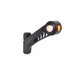 LED side marker lamp, right, 12 24v, amber and red