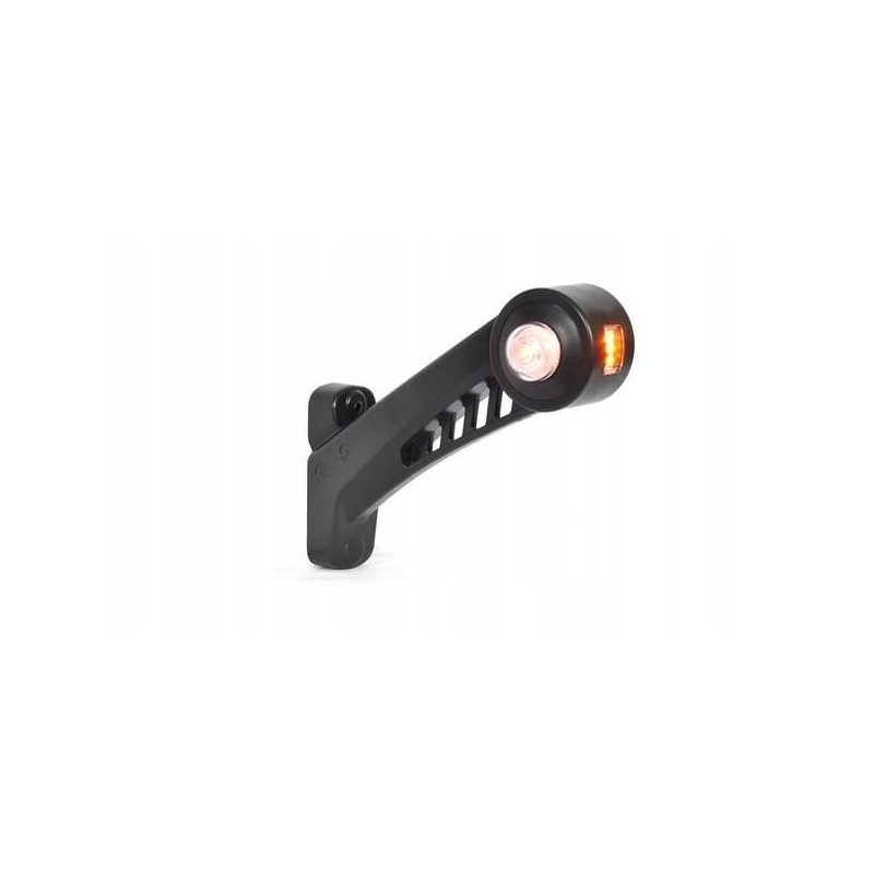 LED side marker lamp, right, 12 24v, amber and red