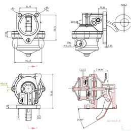 The Kramp fuel pump fits the khd