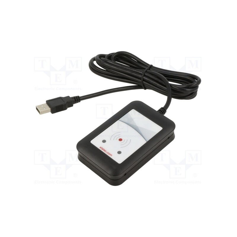 1 pcs x ELATEC - TWN4 MULTITECH 2 HF USB BLACK VERSION I - RFID reader, 4.3÷5.5V, USB, antenna, Range: 100mm, 88x56x18mm, ABS