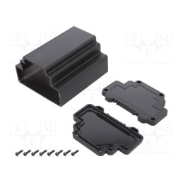 1 pcs x GAINTA - ALUD6MG-PBK-V0 - Enclosure: for DIN rail mounting, Y: 98.3mm, X: 113.3mm, Z: 69mm