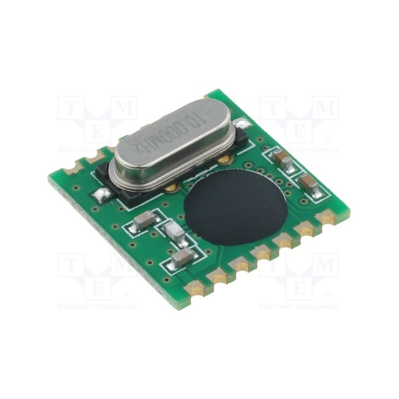 1 pcs x HOPE MICROELECTRONICS - RFM01-868S1 - Module: RF, FM receiver, FSK, 868MHz, SPI, -109dBm, 2.2÷5.4VDC, SMD