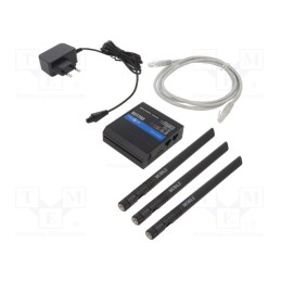 1 pcs x TELTONIKA - RUT260000000 - Module: router LTE, DDR2, 8kBSRAM,16MBFLASH, 83x25x74mm, IP30