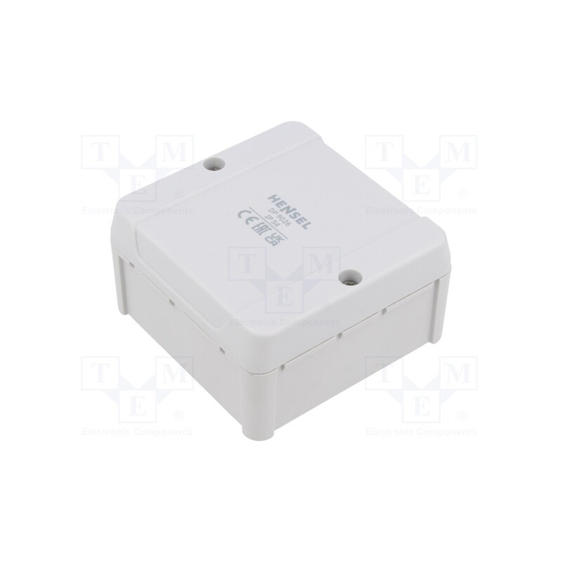 1 pcs x HENSEL - 6000039 - Enclosure: junction box, X: 88mm, Y: 88mm, Z: 49mm, IP54, grey