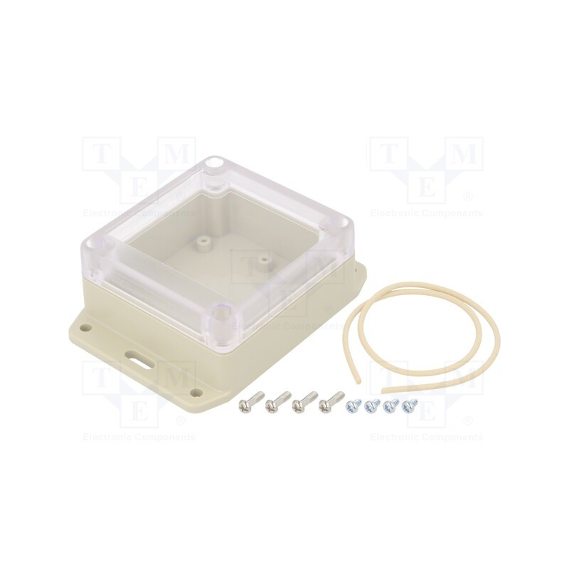 1 pcs x HAMMOND - RP1055BFC - Enclosure: multipurpose, X: 80mm, Y: 85mm, Z: 40mm, with fixing lugs