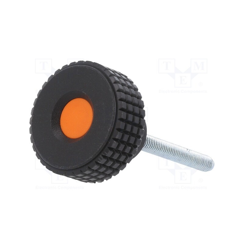 1 pcs x ELESA+GANTER - MBT.30 P-M5X40-C2 - Knob, Ø: 31mm, Ext.thread: M5, 40mm, H: 24mm, technopolymer PP, MBT-P