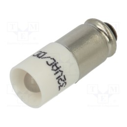 1 pcs x CML INNOVATIVE TECHNOLOGIES - 15121D5W3D - Indicator: LED, S5,7s,T1-3/4, white, plastic, 32VAC, 32VDC, 3mm
