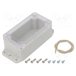 1 pcs x HAMMOND - RP1030BFC - Enclosure: multipurpose, X: 50mm, Y: 95mm, Z: 40mm, with fixing lugs