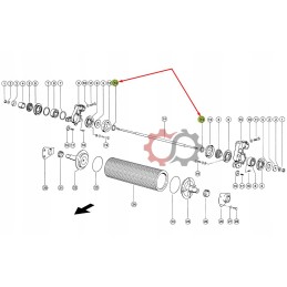 Jaguar 077798 crusher spacer sleeve