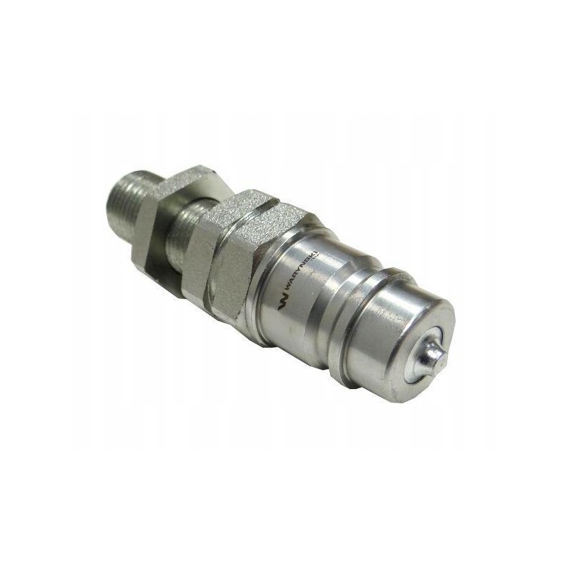 Hydraulic quick connector, long plug, m18x1, 5 studs