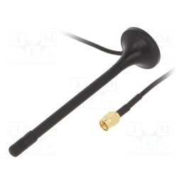 1 pcs x SR PASSIVES - WIFI-ANT069 - Antenna, WiFi, 2dBi, vertical, magnet, 50Ω, f: 2400÷2483.5MHz, RG174
