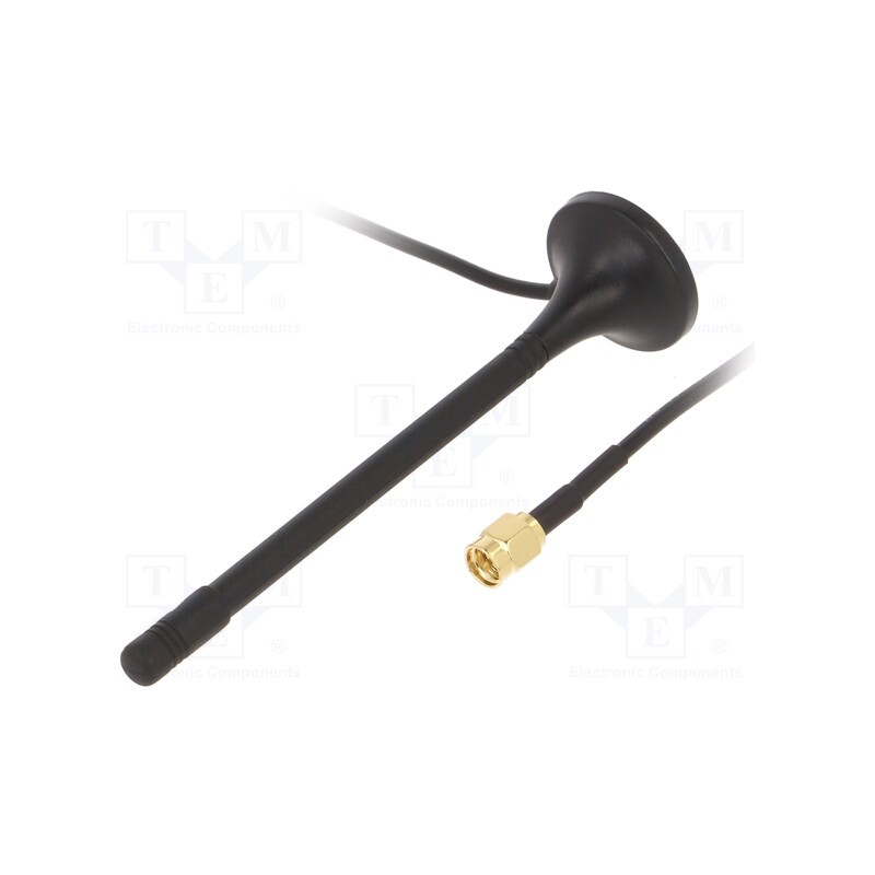 1 pcs x SR PASSIVES - WIFI-ANT069 - Antenna, WiFi, 2dBi, vertical, magnet, 50Ω, f: 2400÷2483.5MHz, RG174