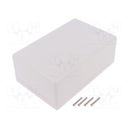 1 pcs x HAMMOND - 1594EWGY -AS - Enclosure: multipurpose, X: 107mm, Y: 167mm, Z: 65mm, 1594, ABS, grey