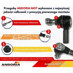 Long angular ball joint inserted with nut C 3