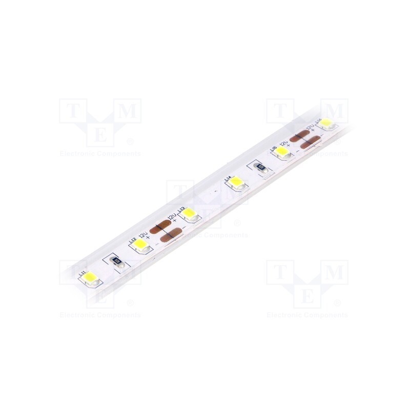 1 m x LUCKYLIGHT - LS-2835W60RN2 - LED tape, white cold, 2835, 12V, LED/m: 60, 10mm, IP65, 120°, 12W/m