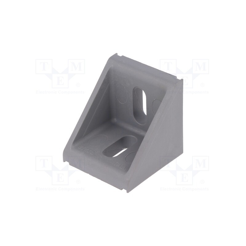 1 pcs x ELESA+GANTER - SQT.43-43-A-8 - Angle bracket, for profiles, Width of the groove: 8mm, W: 43mm