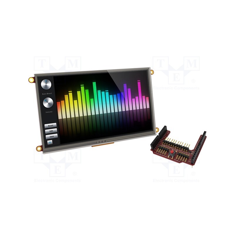 1 pcs x 4D Systems - ULCD-70DT-AR - Display: TFT, 7', 800x480, Window dimensions: 154.1x85.9mm, uLCD