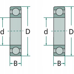 Ball bearing usually 16005 25x47x8 mm granite