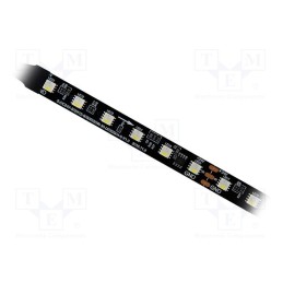 1 m x IPIXEL LED - S012060CC4ST - Programmable LED tape, RGBW, 5050, 24V, LED/m: 60, 12mm, black PCB