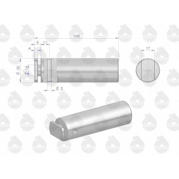 Lower hitch bracket pin c 385 original