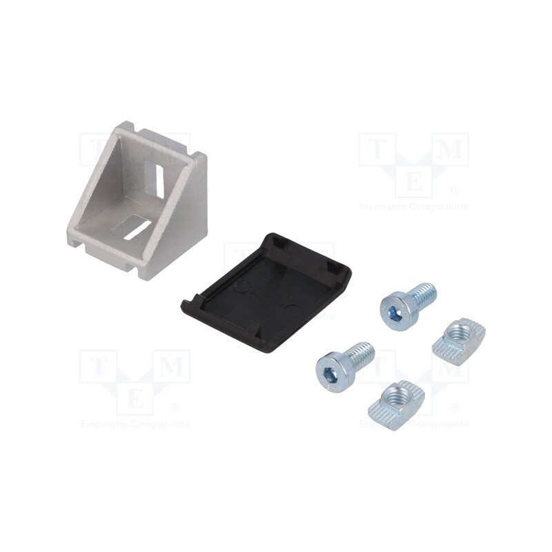 1 pcs x ELESA+GANTER - GN 960-30-8-30-30-B-MT - Angle bracket, for profiles, Width of the groove: 8mm, W: 28mm
