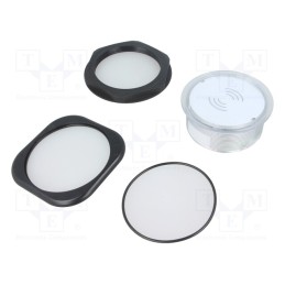 1 pcs x ELATEC - TWN4 PALON COMPACT LIGHT PANEL - RFID reader, 9÷30V, RS485,USB,WIEGAND, antenna, Range: 100mm, ABS