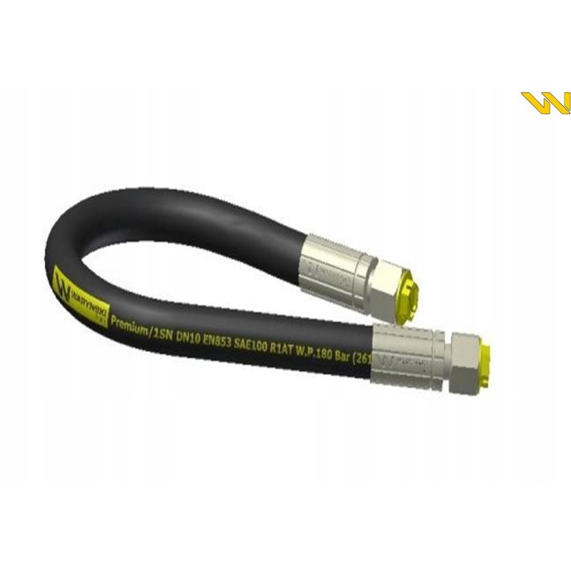 Hydraulic hose 180 bar thread M18x1 5 straight
