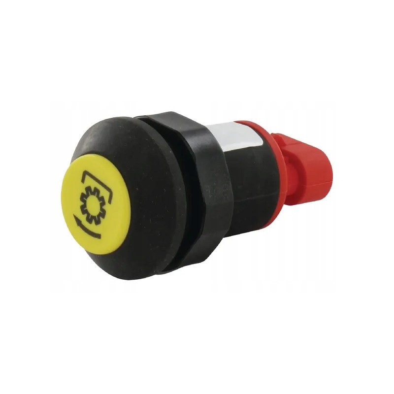 Push-button switch, round, yellow