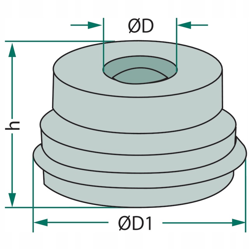 Tank cap 6mm 10mm 17mm granite